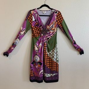 ECI New York Patterned Dress